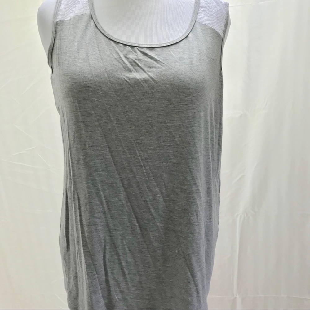 Picadilly Open Knit Trimmed Tank XL